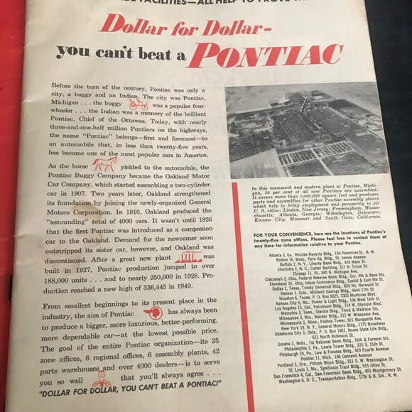 1950 Pontiac Dealer Paul R Warmee Inc Van Nuys CA Road Maps of America Book - Picture 10 of 11